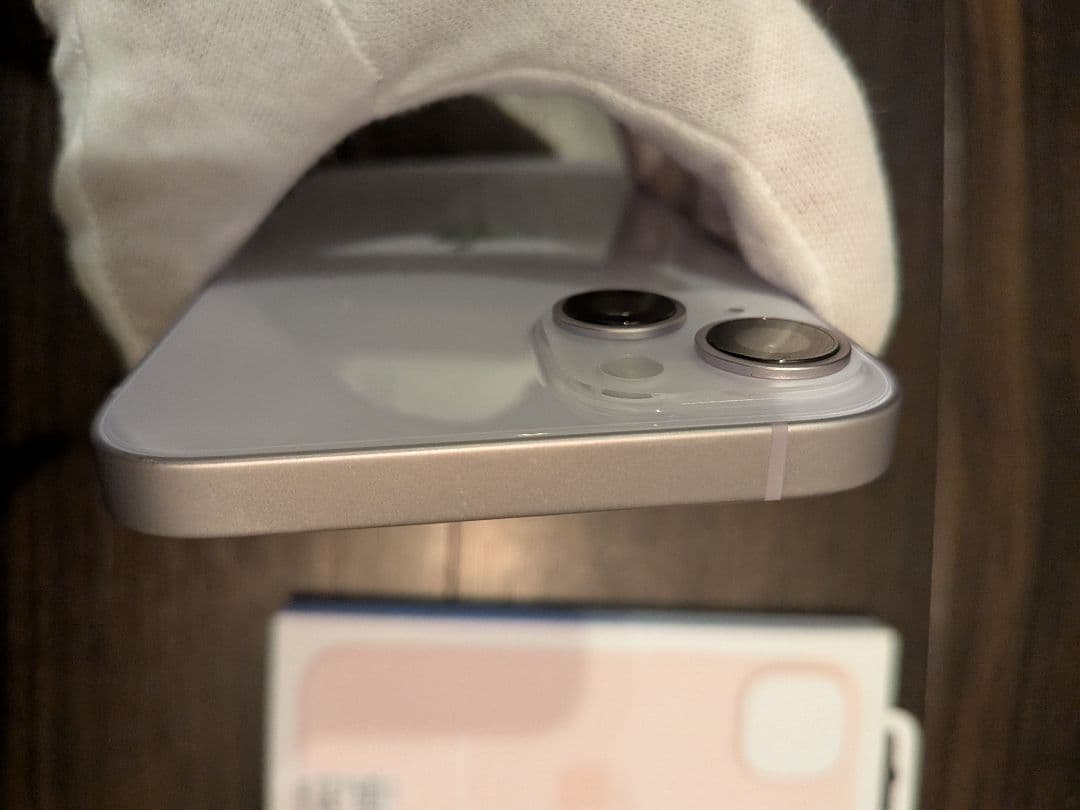 美品 未使用純正ケース付き Apple iPhone 14 Plus パープル