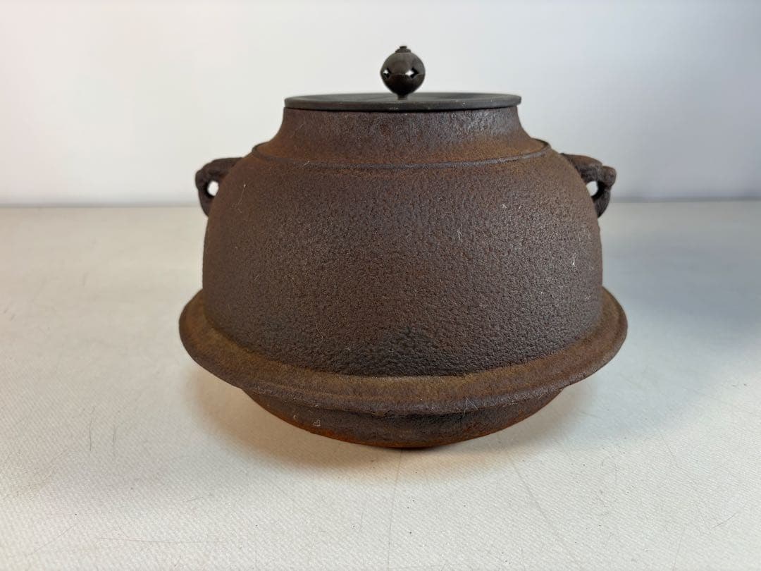 茶道具 風炉釜 茶釜 鬼面鉄風炉釜 茶道具