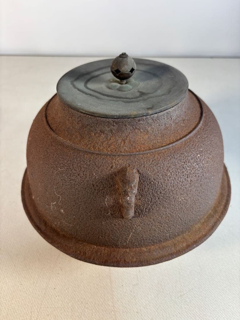 茶道具 風炉釜 茶釜 鬼面鉄風炉釜 茶道具