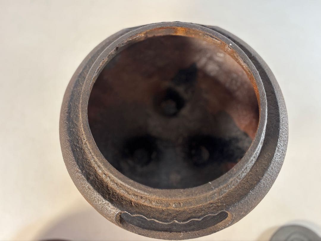 茶道具 風炉釜 茶釜 鬼面鉄風炉釜 茶道具