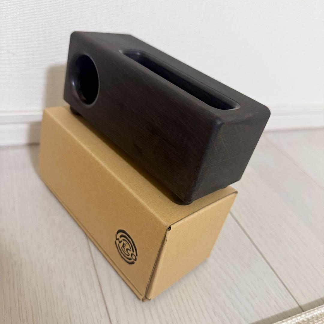 【WECO】天然木スマホスピーカー 紫檀（シタン） 木製 電源不要