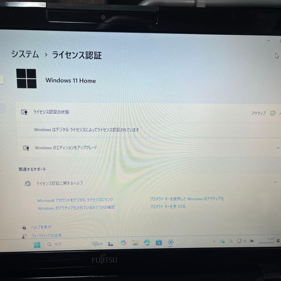 Windowsノート本体 Fujitsu Windows 11 