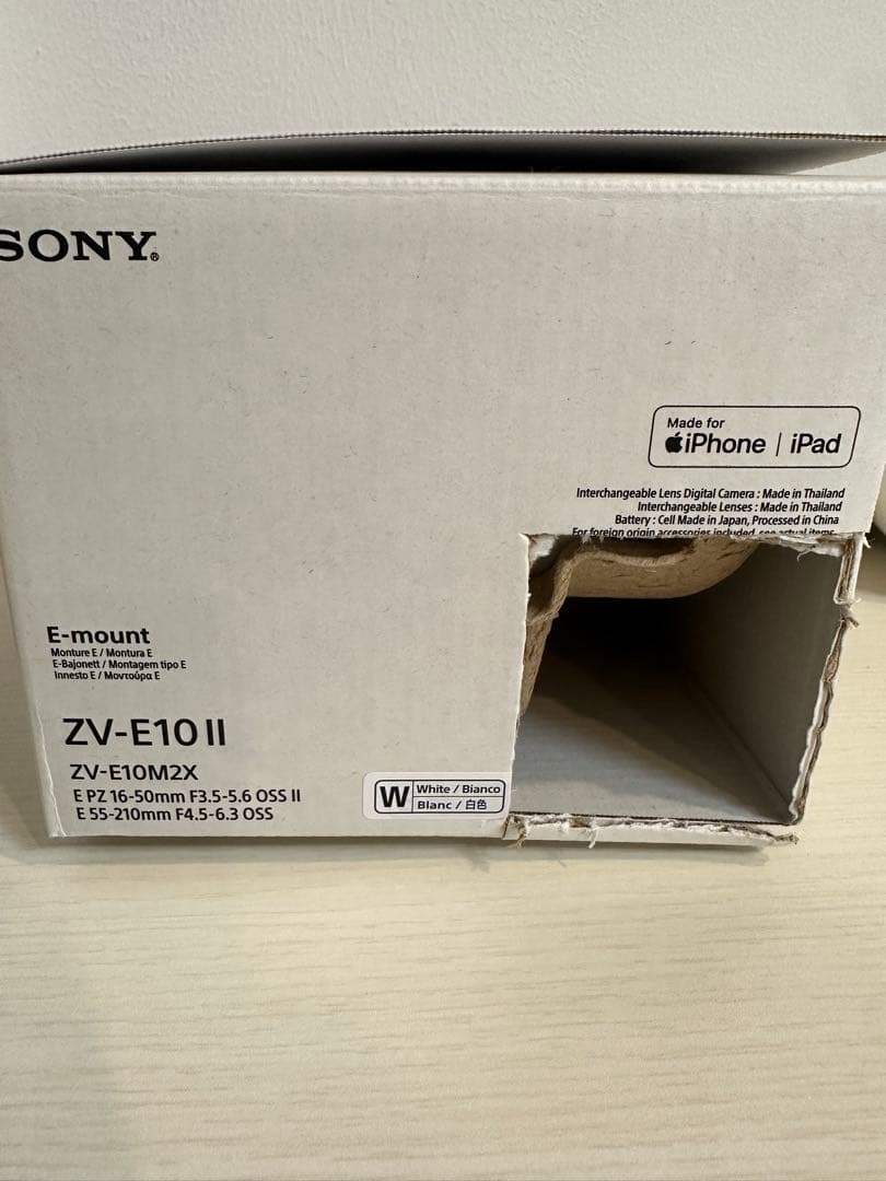 SONY ZVe10ii zve10m2 ダブルズームレンズキット