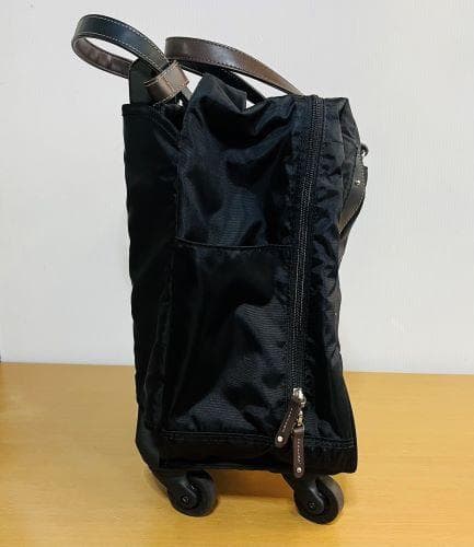 J【中古品】ACE キャリーカート トローリーバッグ 4輪で移動もスムーズ
