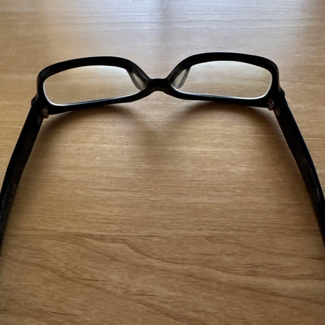 銘品晴夫作 セルフレーム　眼鏡　ブラック