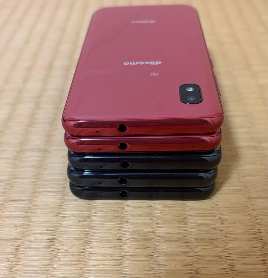 GALAXY A21 ブラック、レッド初期化済み　5台まとめdocomo