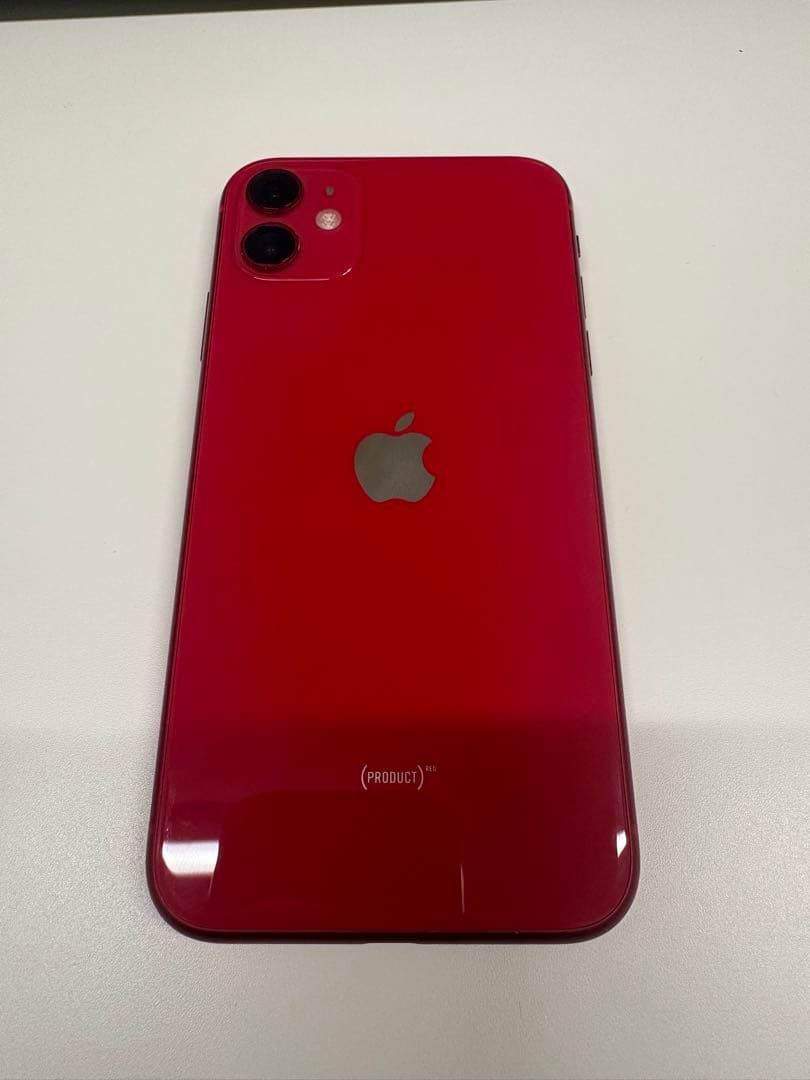 【美品】Apple iPhone 11 本体 赤色　64G SIMフリー RED