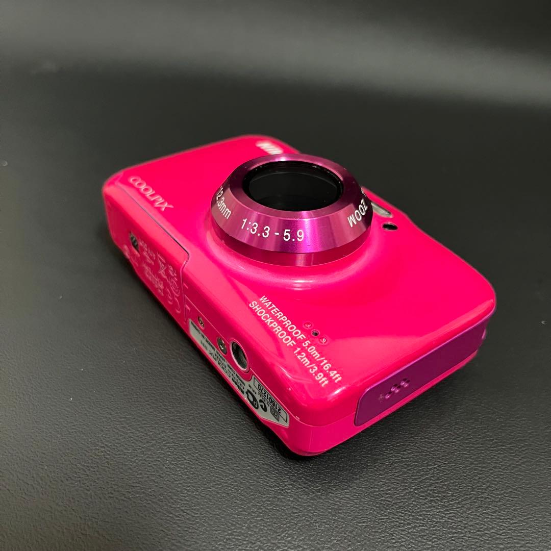 極美品✨Nikon COOLPIX S31 ピンク スマホ転送セット付　デジカメ