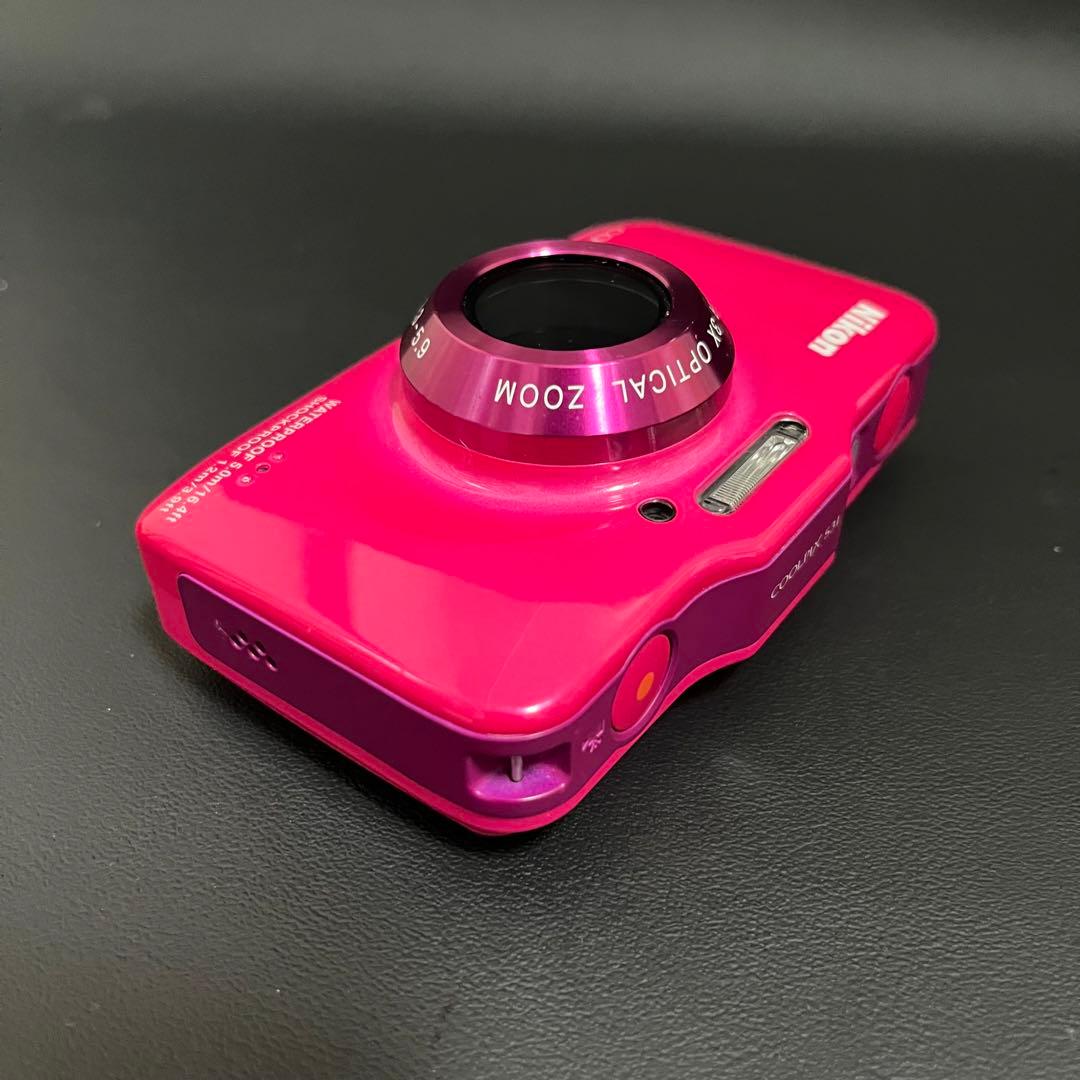 極美品✨Nikon COOLPIX S31 ピンク スマホ転送セット付　デジカメ