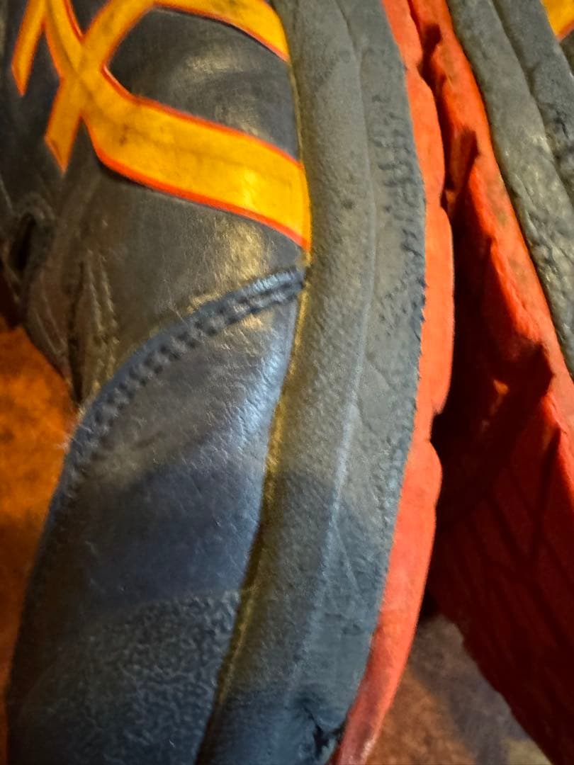 asics安全靴ワイヤータイプ紺26.5cm汚れ傷多数