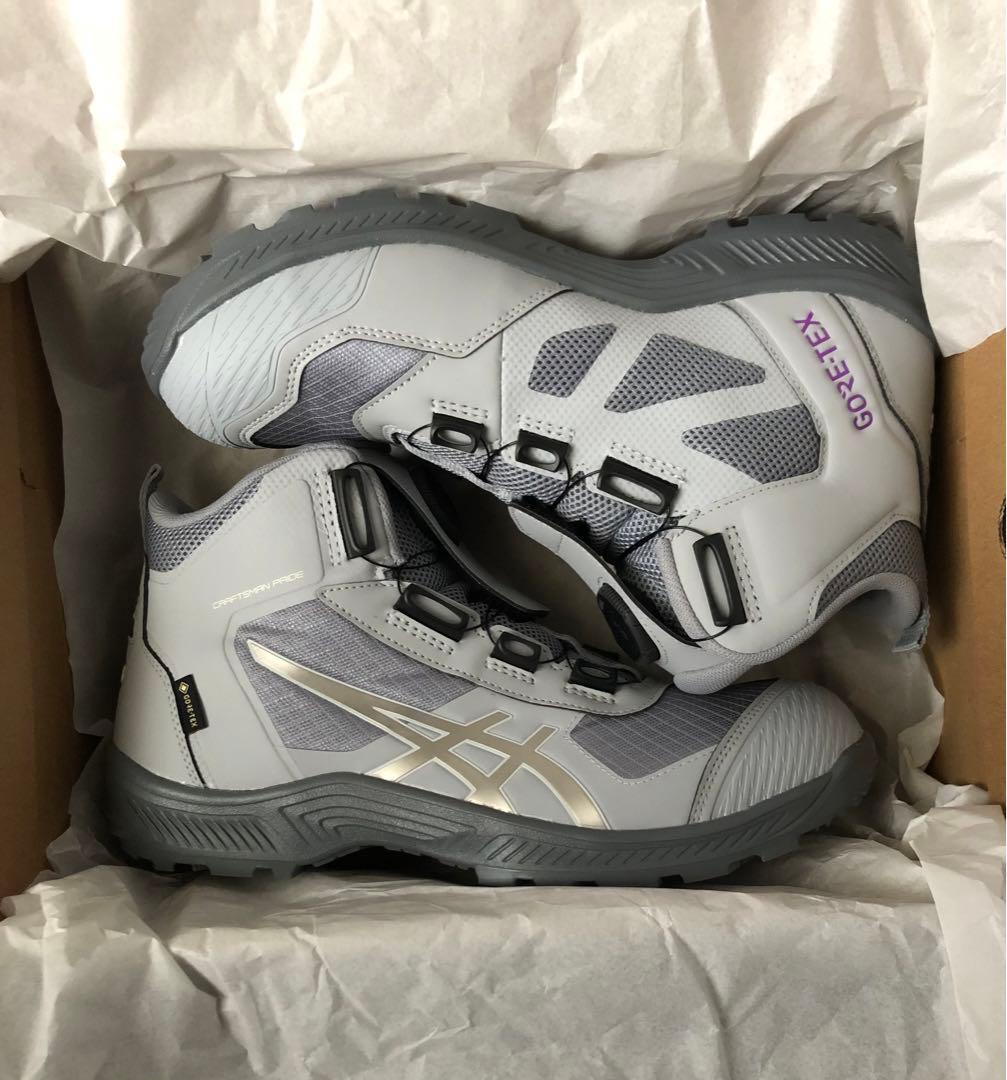 ASICS 安全靴　限定グレー×バーチCP604 GORE-TEX 26.5cm