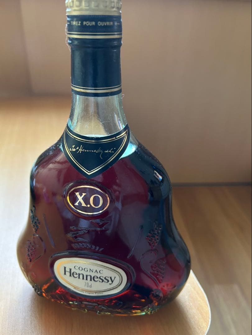 希少　未開封　ヘネシー Hennessy XO 金キャップ　ボトル コニャック