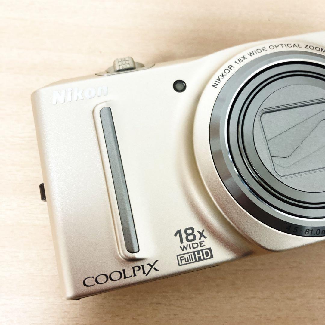 Nikon ニコン COOLPIX S9100 ゴールド　デジカメ　コンデジ
