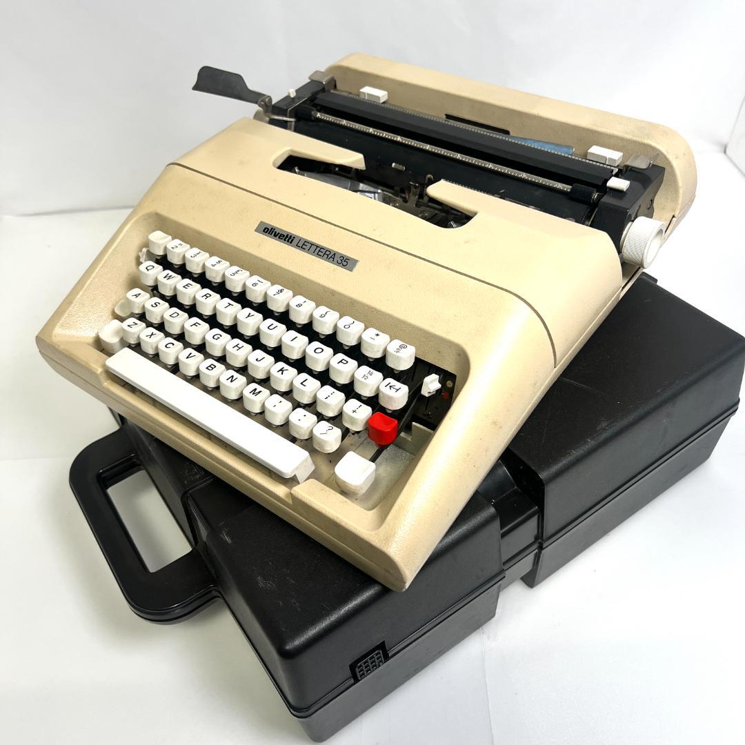 タイプライター オリベッティLETTERA 35、動作良好、スペイン製1970s