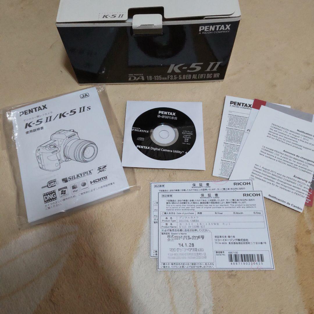 ショット1776枚　PENTAX　K-5Ⅱ DA18-135セット 送料込み！