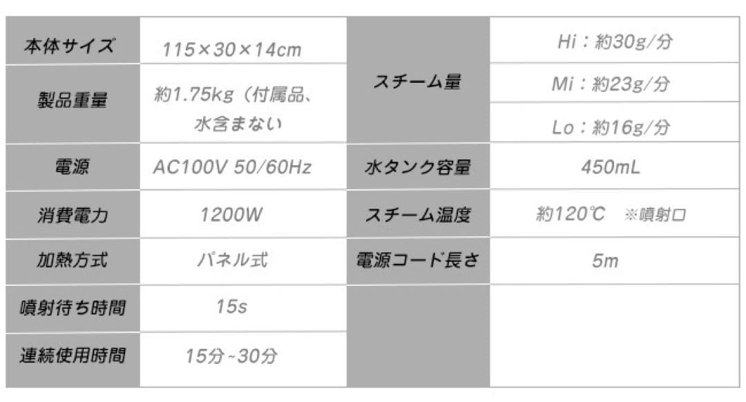 120度高温スチームクリーナー スチームモップ 高温スチーム掃除機 450ml
