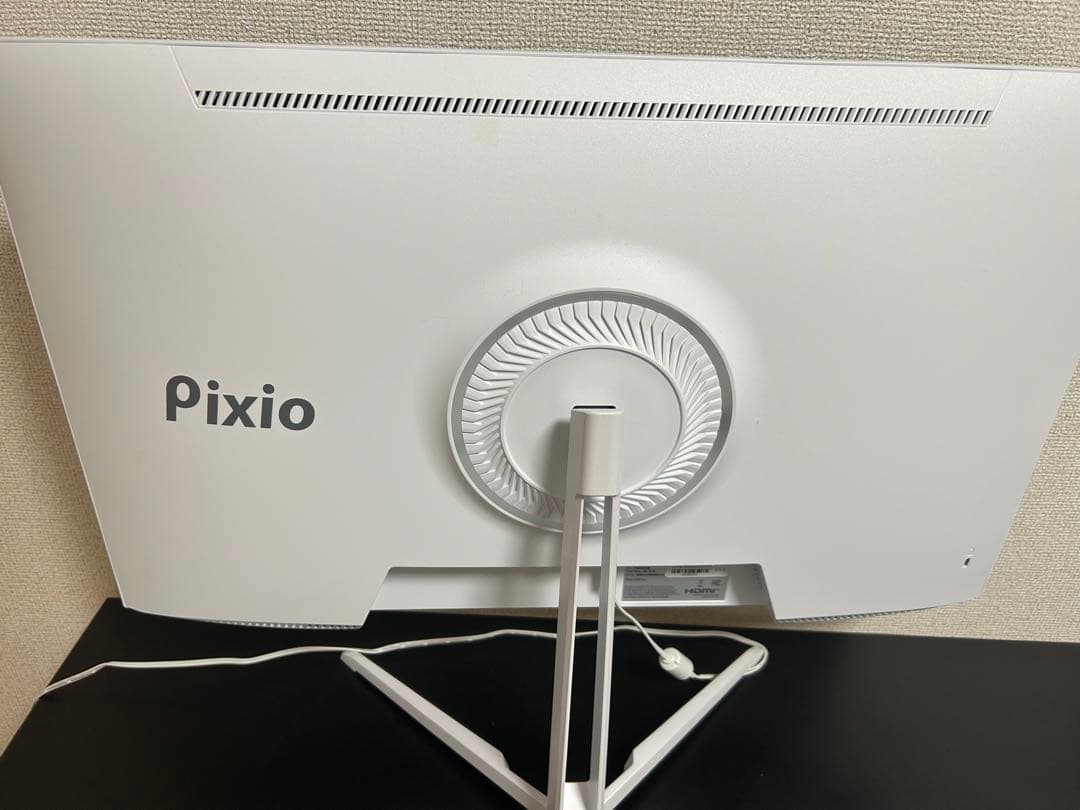 Pixio ホワイト モニター ヘッドホン付き