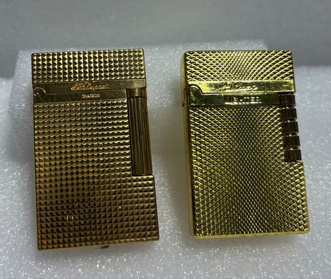TR S.T Dupデュポン ライター ダイヤモンドヘッドゴールド 箱付き