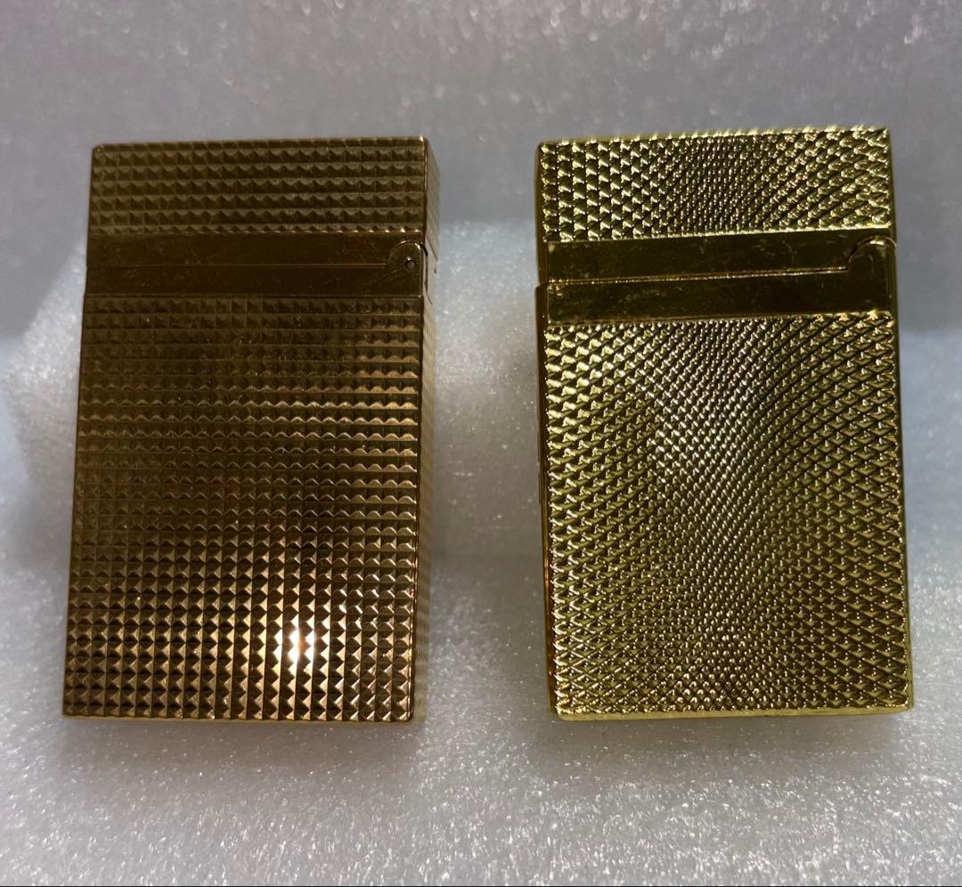 TR S.T Dupデュポン ライター ダイヤモンドヘッドゴールド 箱付き