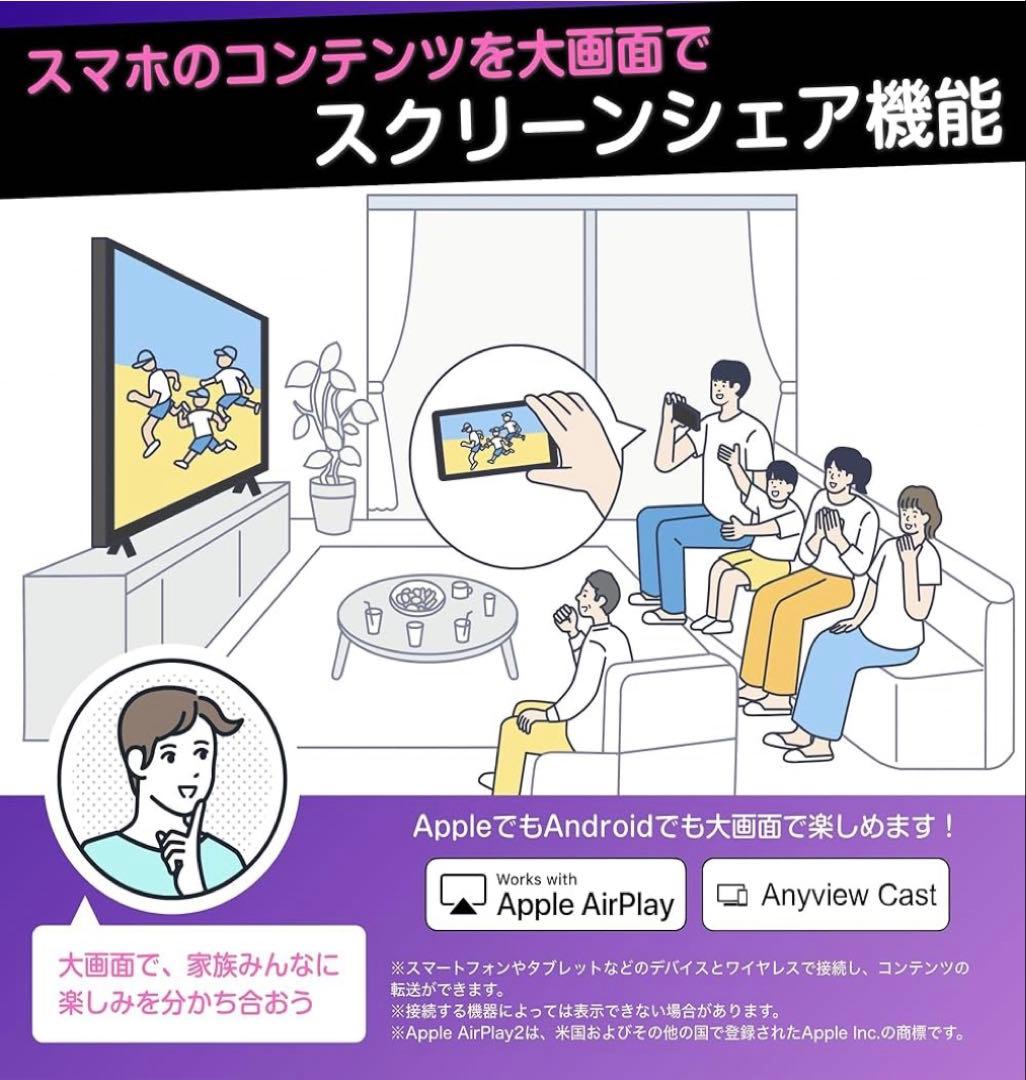 ハイセンス 65型 4Kテレビ　65E6K