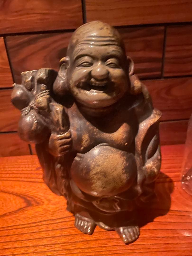 古備前　名工14代目　木村友敬　布袋様　七福人　戦前
