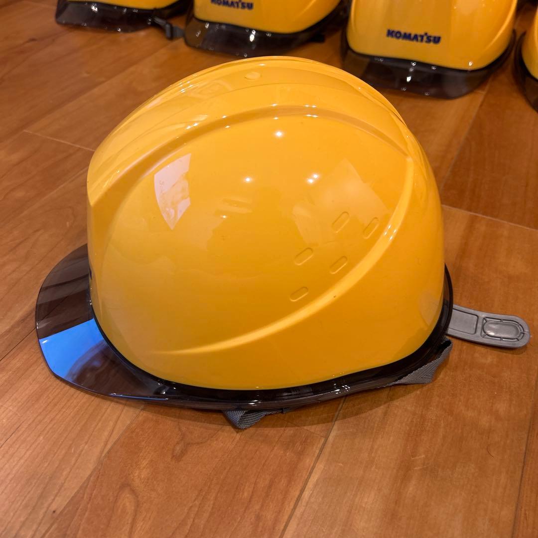 [非売品]KOMATSU コマツ　ヘルメット 8個セット　防災　企業ロゴ