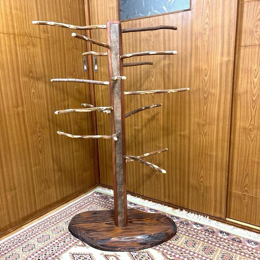 【小鳥〜中型鳥】トロピカルウッドの重量たっぷりバードスタンド