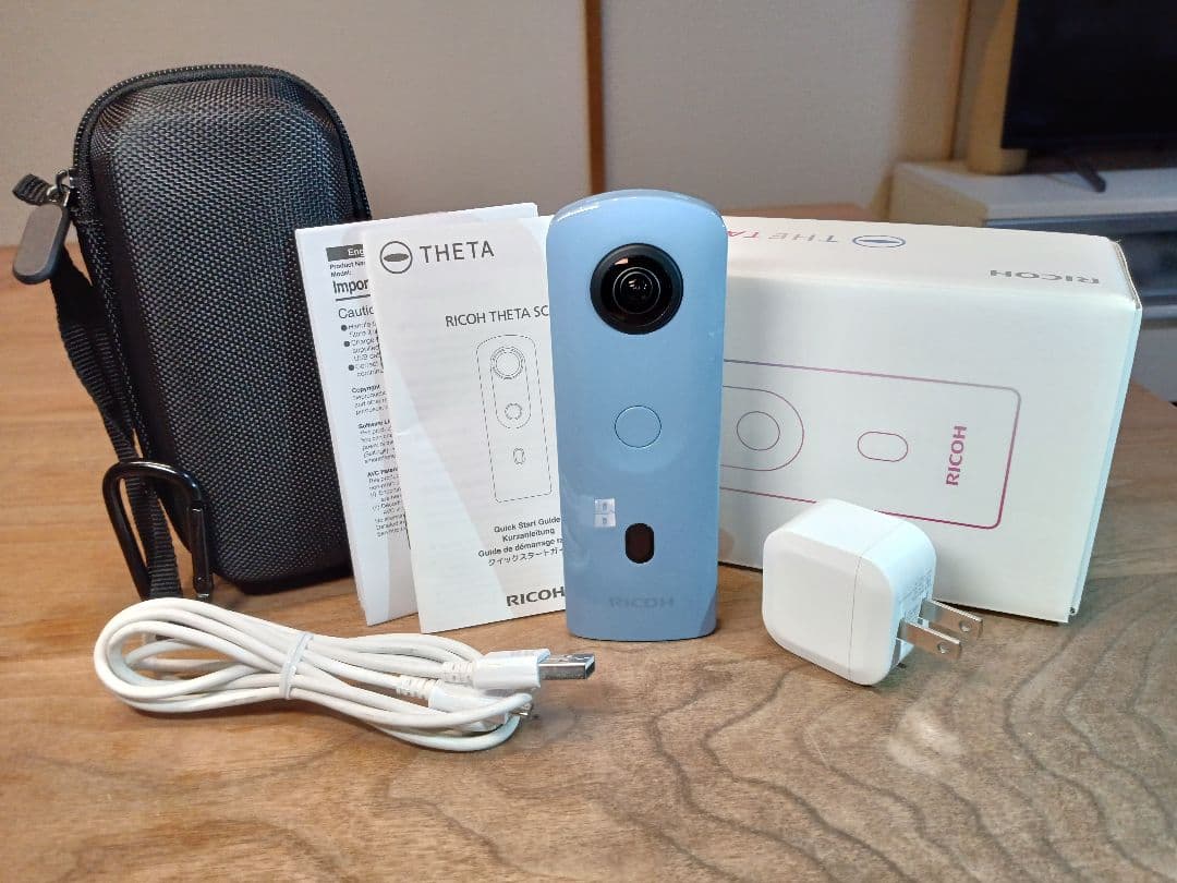 充電用アダプター付 未使用級 RICOH THETA SC2 取説+元箱+保証付
