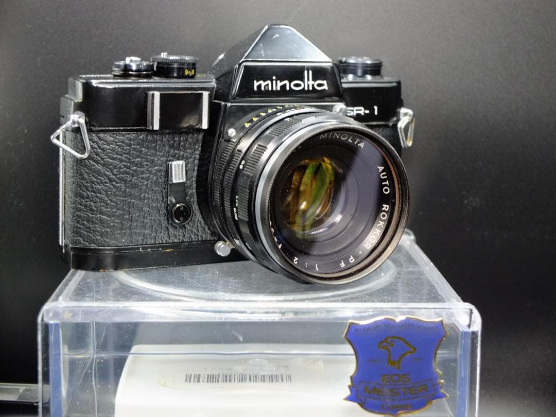 ミノルタSR-1前期型ブラック／ロッコールPF55mmF2付【実写確認済整備品】