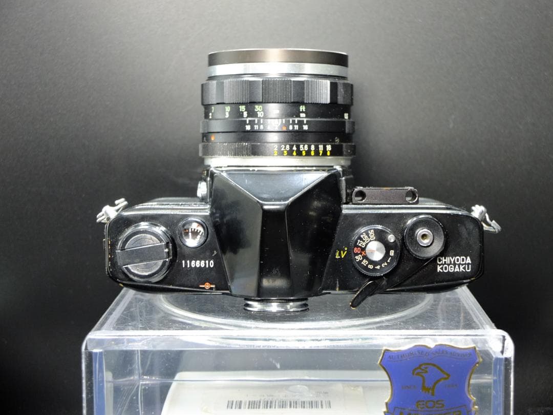 ミノルタSR-1前期型ブラック／ロッコールPF55mmF2付【実写確認済整備品】
