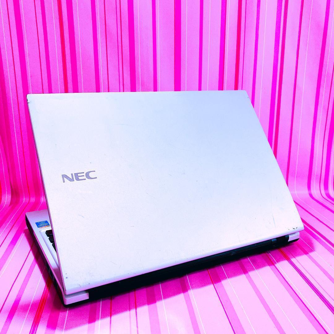 58お得✨小型✨ＳＳＤ✨CDやDVD鑑賞も✨NECノートパソコン