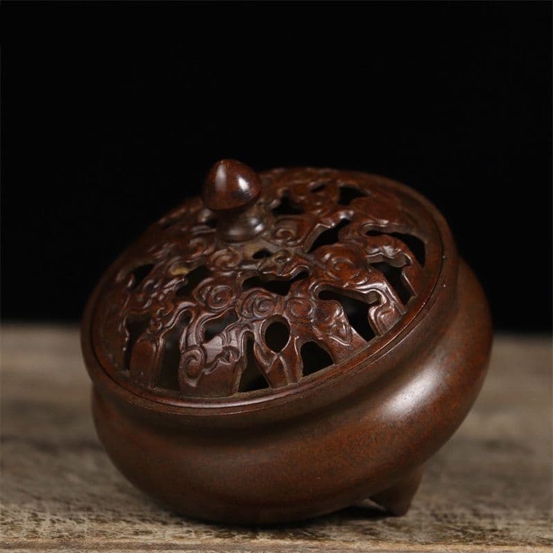 銅器 香炉 供養香炉 祥雲薫炉 香道具 茶道具 装飾品 工芸品 置物