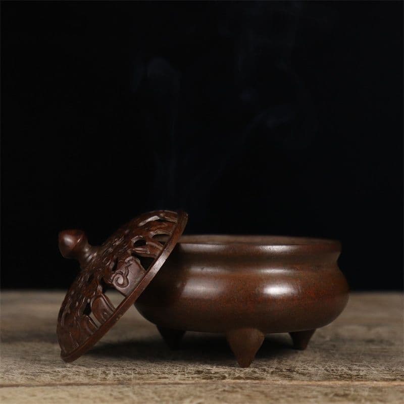 銅器 香炉 供養香炉 祥雲薫炉 香道具 茶道具 装飾品 工芸品 置物