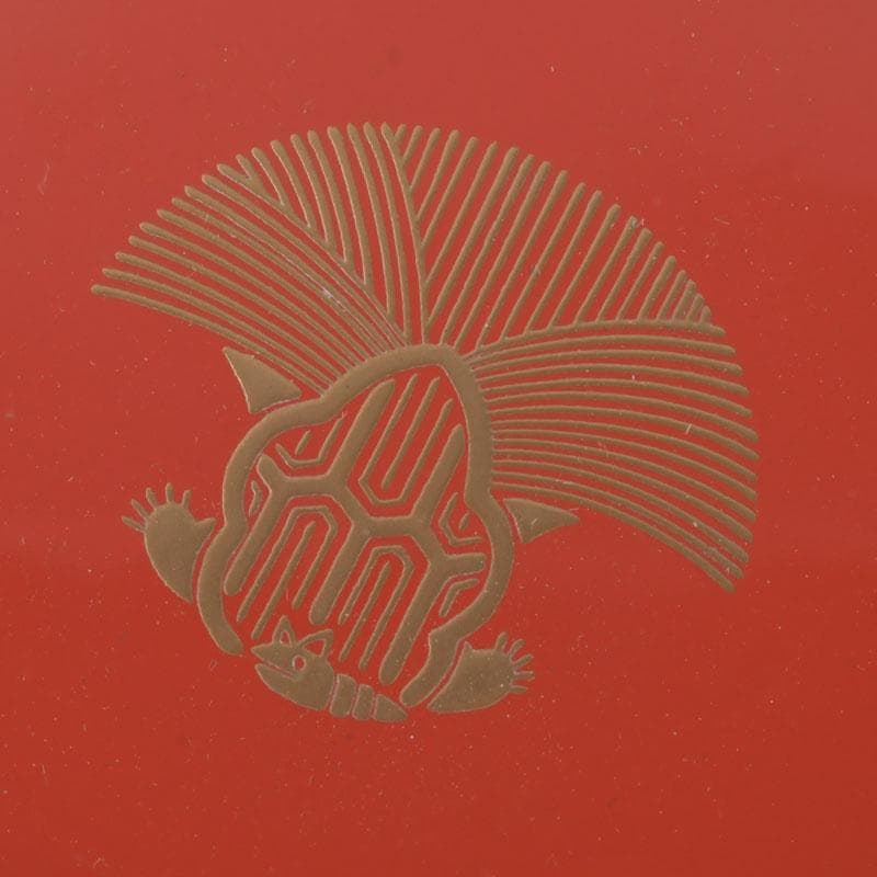茶道具　宗廣工房　道場宗廣作　曙　長寿棗　紫野　立花大亀極め箱　V　A58