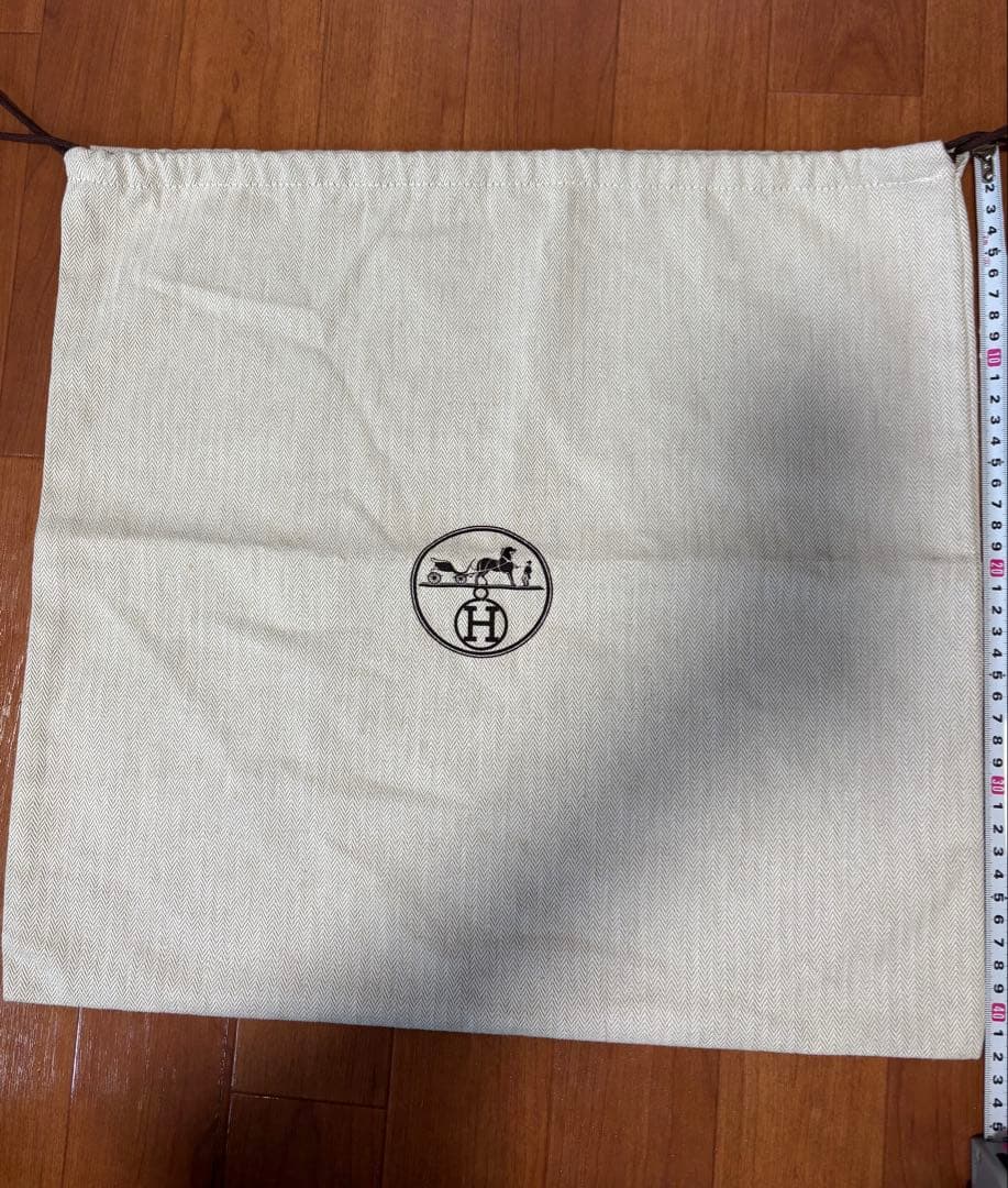 Hermès エルメス ヘリンボーン収納袋 約42cm x 45cm