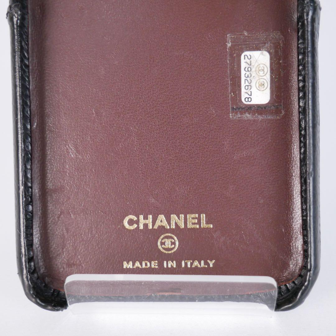 【美品】CHANEL シャネル　スマホケース　マトラッセ　iPhone X XS
