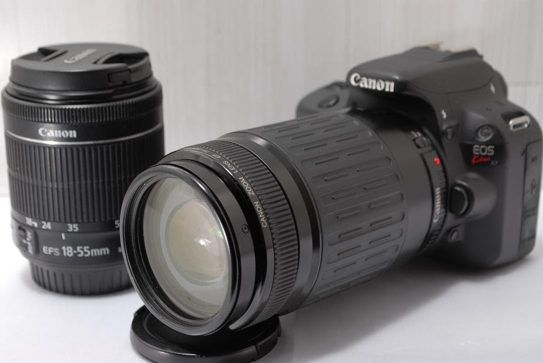 ✨人気機種✨Canon EOS Kiss X7 ダブルレンズ スマホ転送 軽量