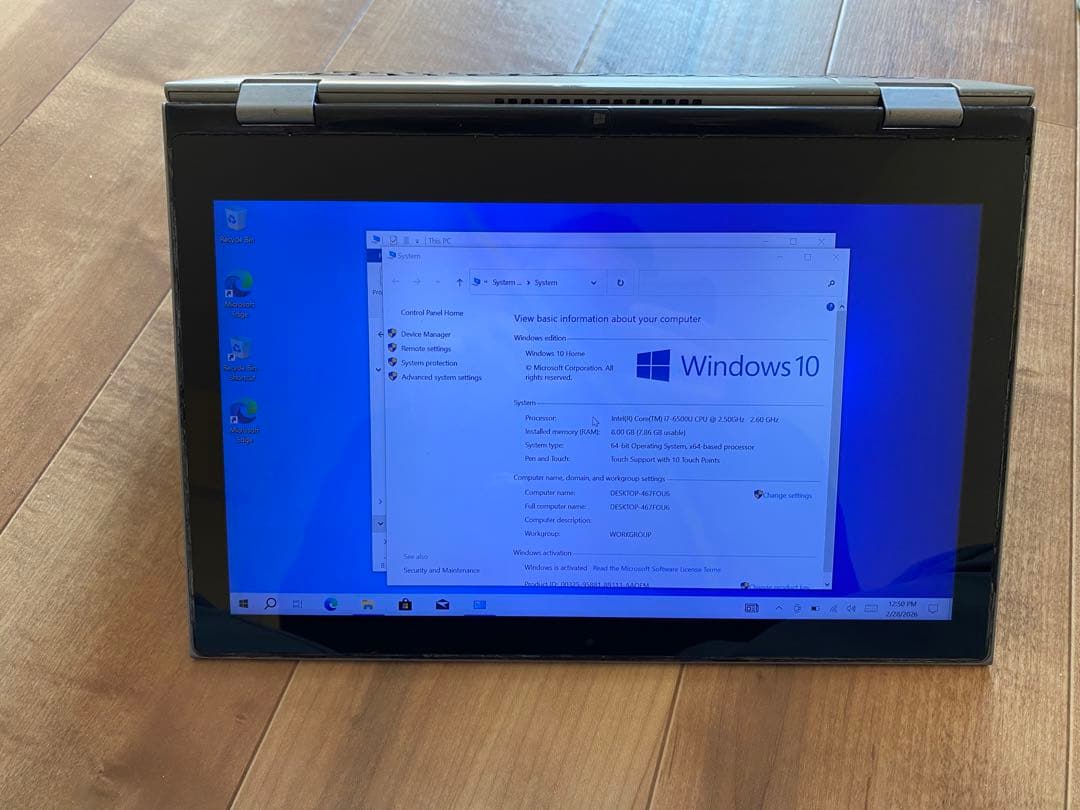 Windowsノート本体 Dell P57G. CPU i7 gen 6