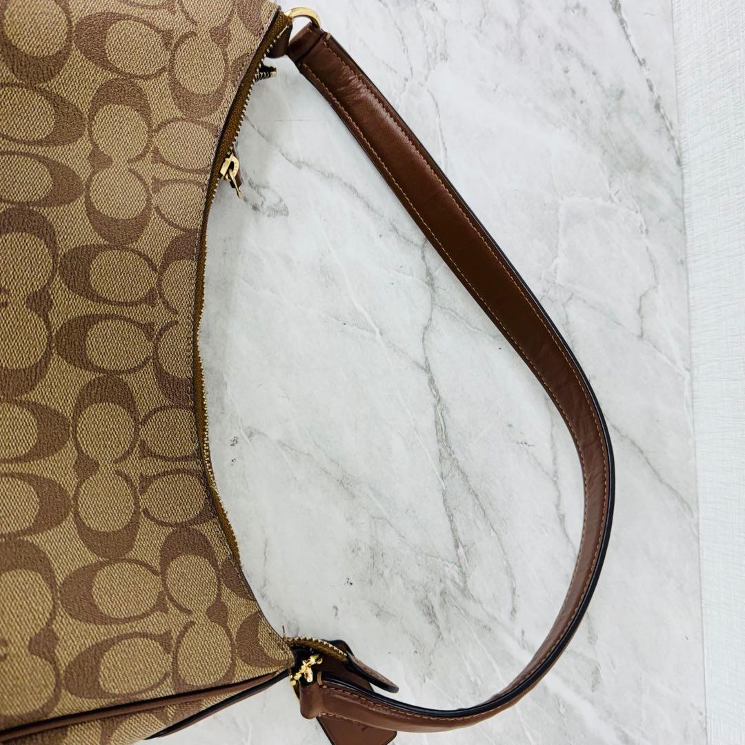 ✨COACH✨コーチ✨シグネチャー✨ブラウン✨ヴィンテージ✨ハンドバッグ✨