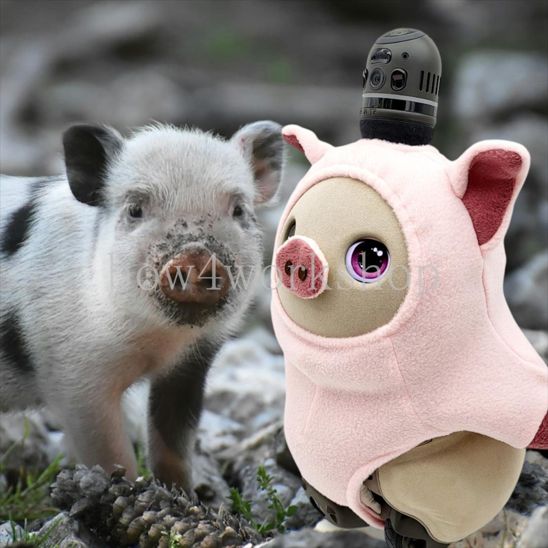 ラボット LOVOT ラボットの服ハンドメイド　ぶたちゃんボディースーツ