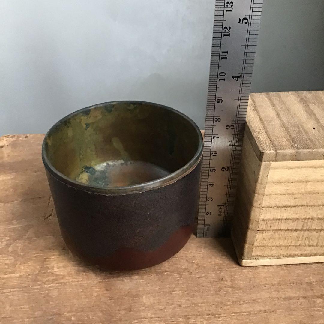 珍品　木製本漆塗り　銅製　椀　骨董品　アンティーク