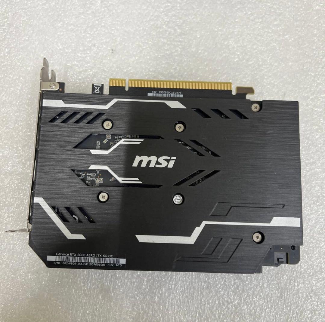 グラフィックボード・グラボ・ビデオカード MSI GeForce RTX 2060 AERO ITX 6G OC