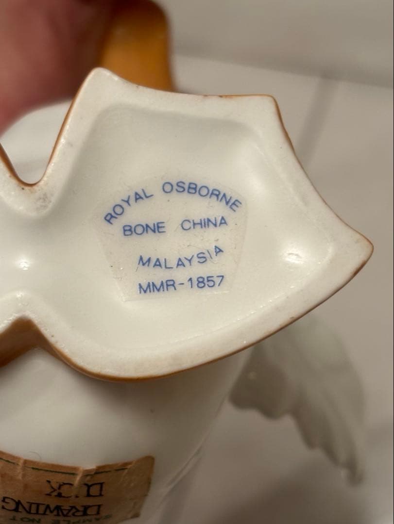 イギリス70年代ロイヤル・オズボーン生きているように美しい瞳のアヒル陶器