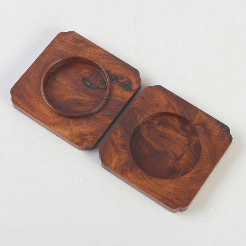 茶道具　臥龍松　四方香合　時代箱　V　9933