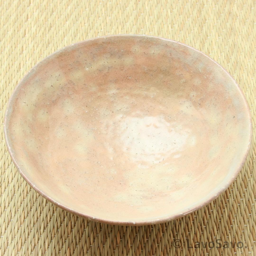 ☆美品☆ 萩焼 浴城陶苑 三輪敏之 平茶碗 共箱付 栞付