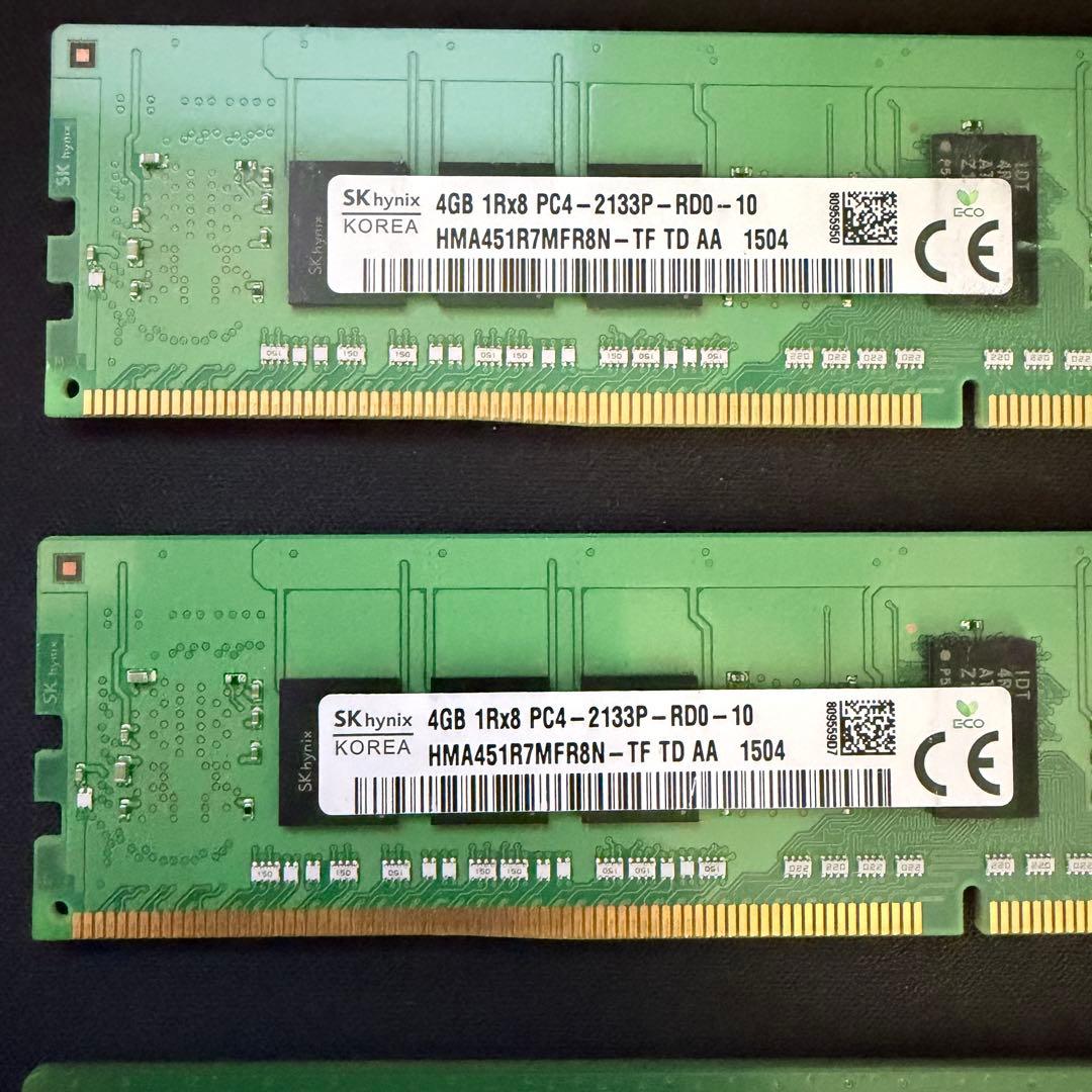 m*o様 DDR4 4GB 4枚 16GB