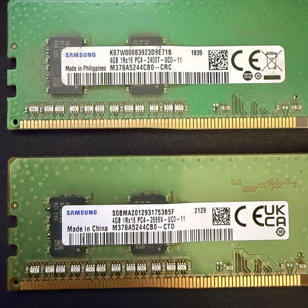 m*o様 DDR4 4GB 4枚 16GB