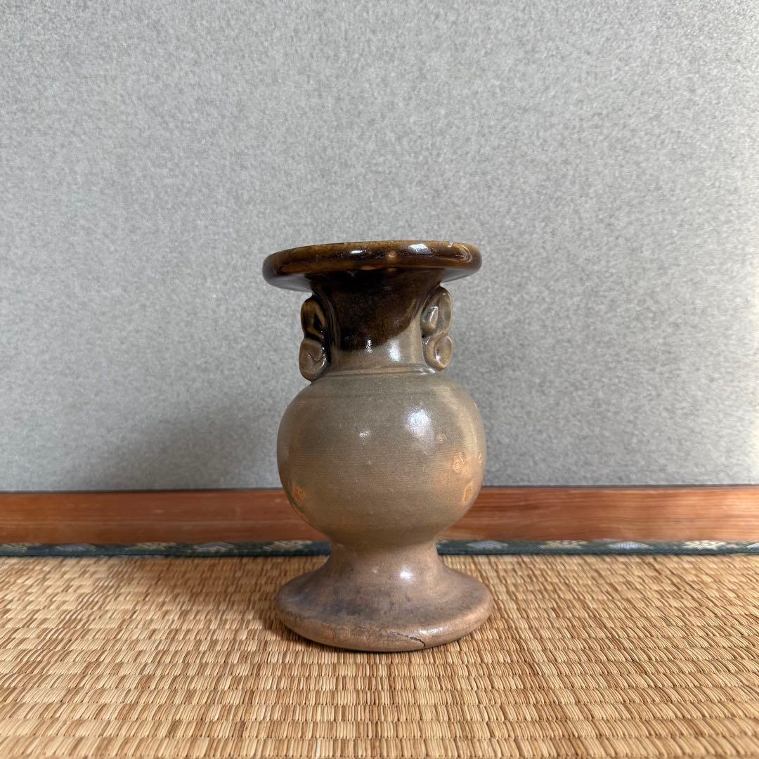 古唐津 九州民窯 仏花器 花器 江戸時代 初期伊万里 古薩摩 古美術 骨董 民藝