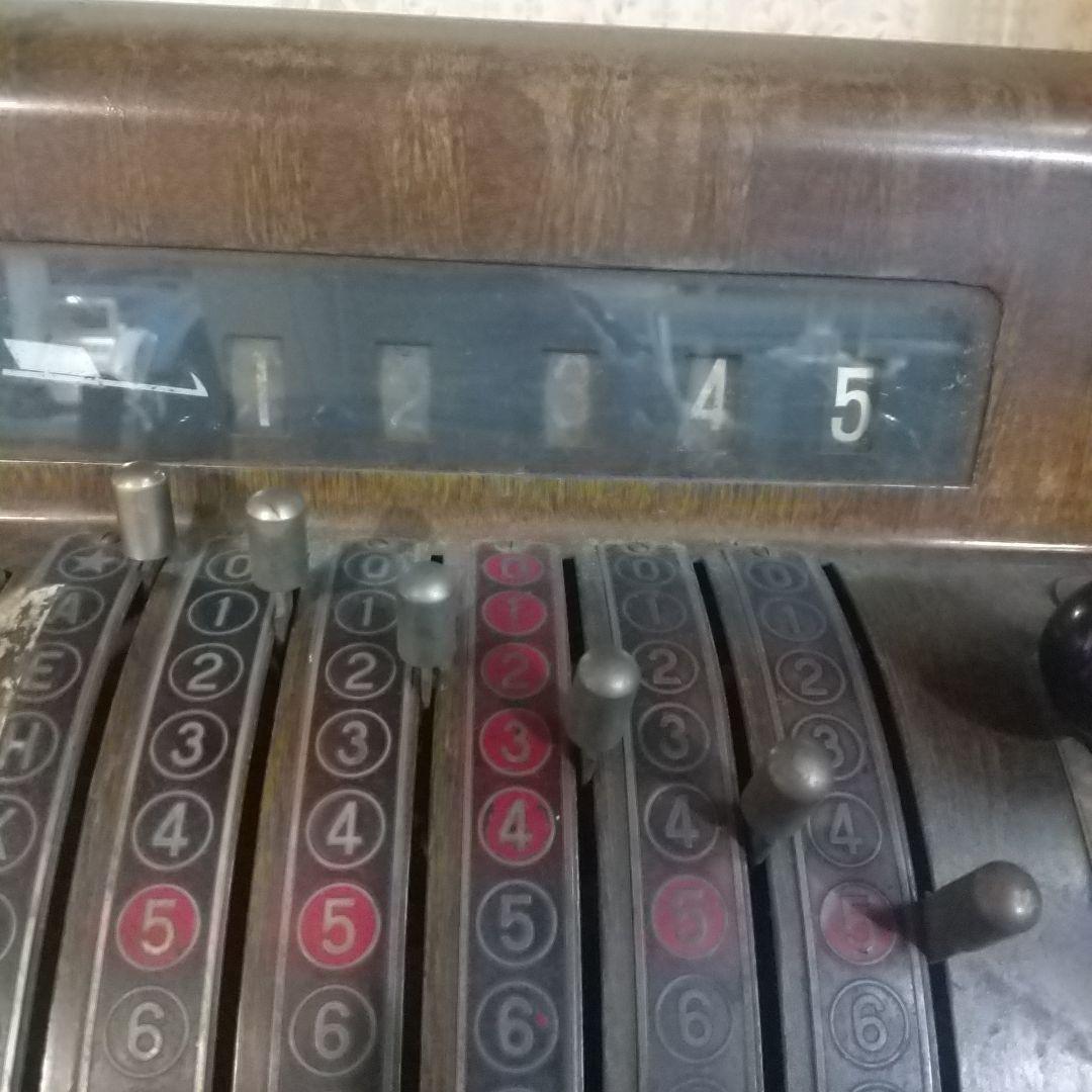 木製レジスター 国松 アンティーク 昭和30年代【写真追加 破損箇所あり】