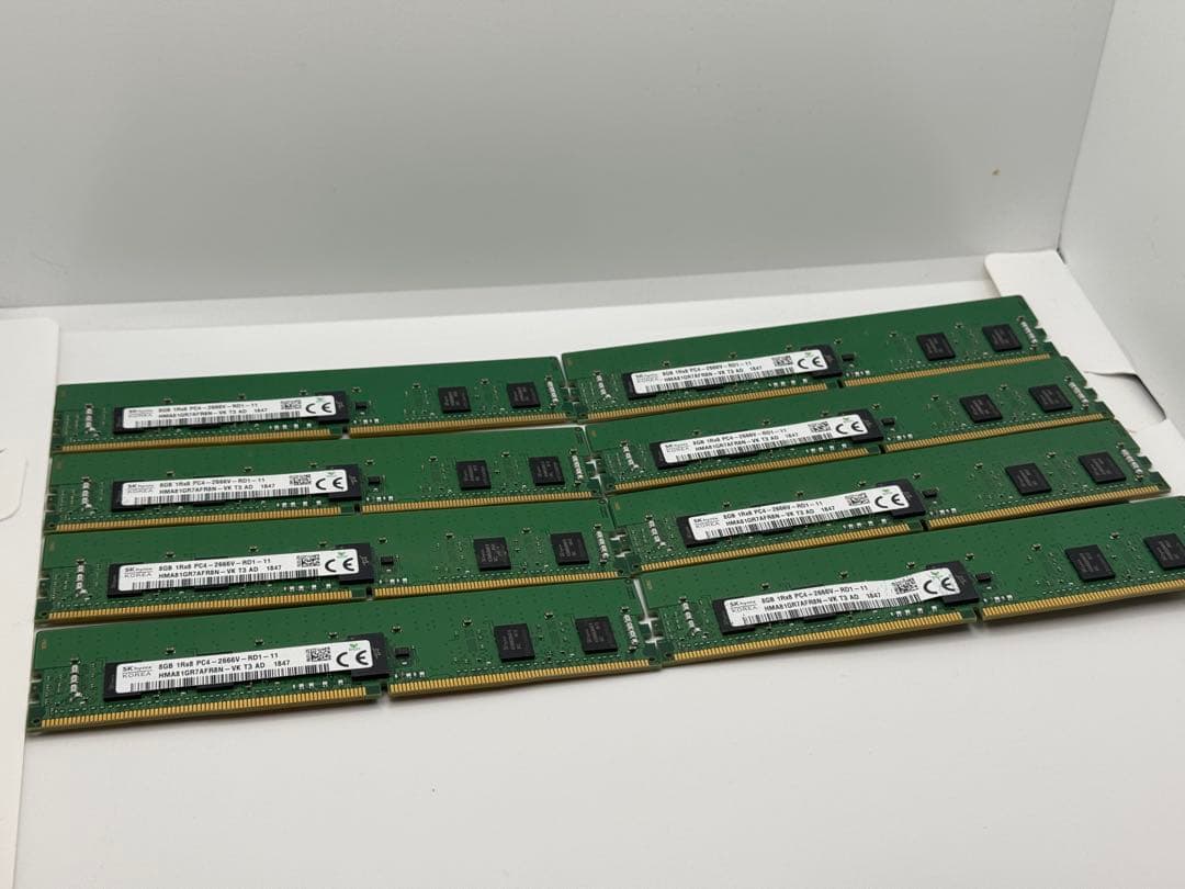 ⑧ SKhynix DDR4 PC4-2666V 8GB8枚セット